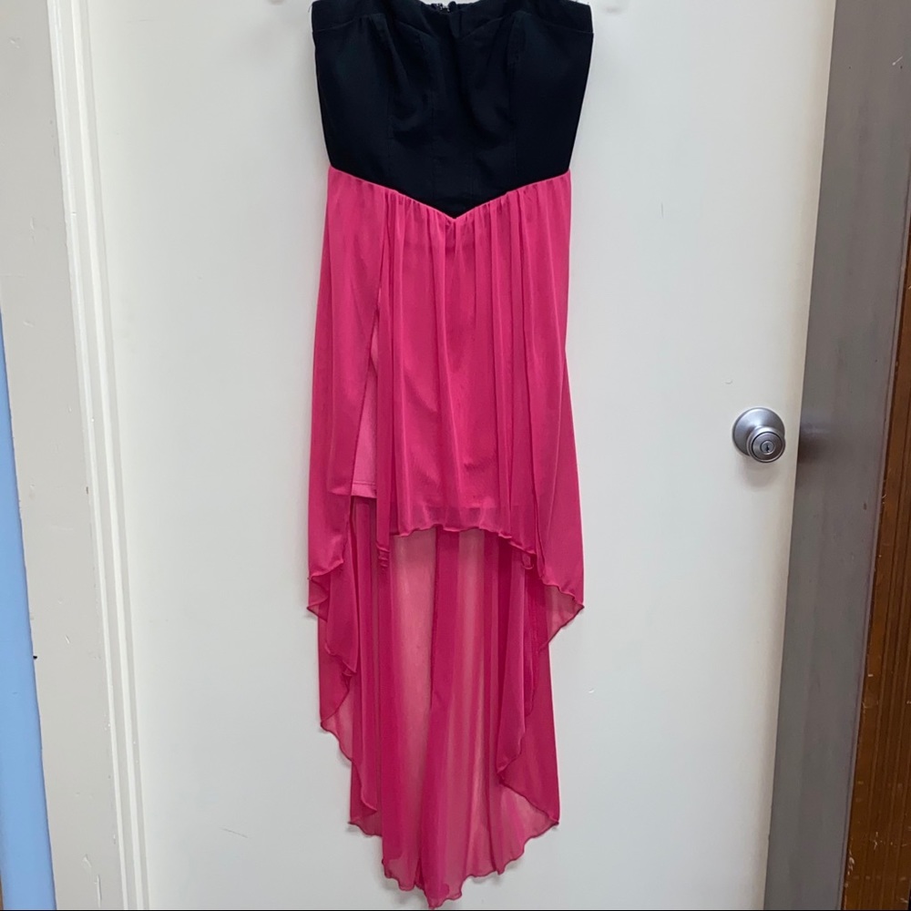 Accidentally in Love strapless 2 tone dress medium